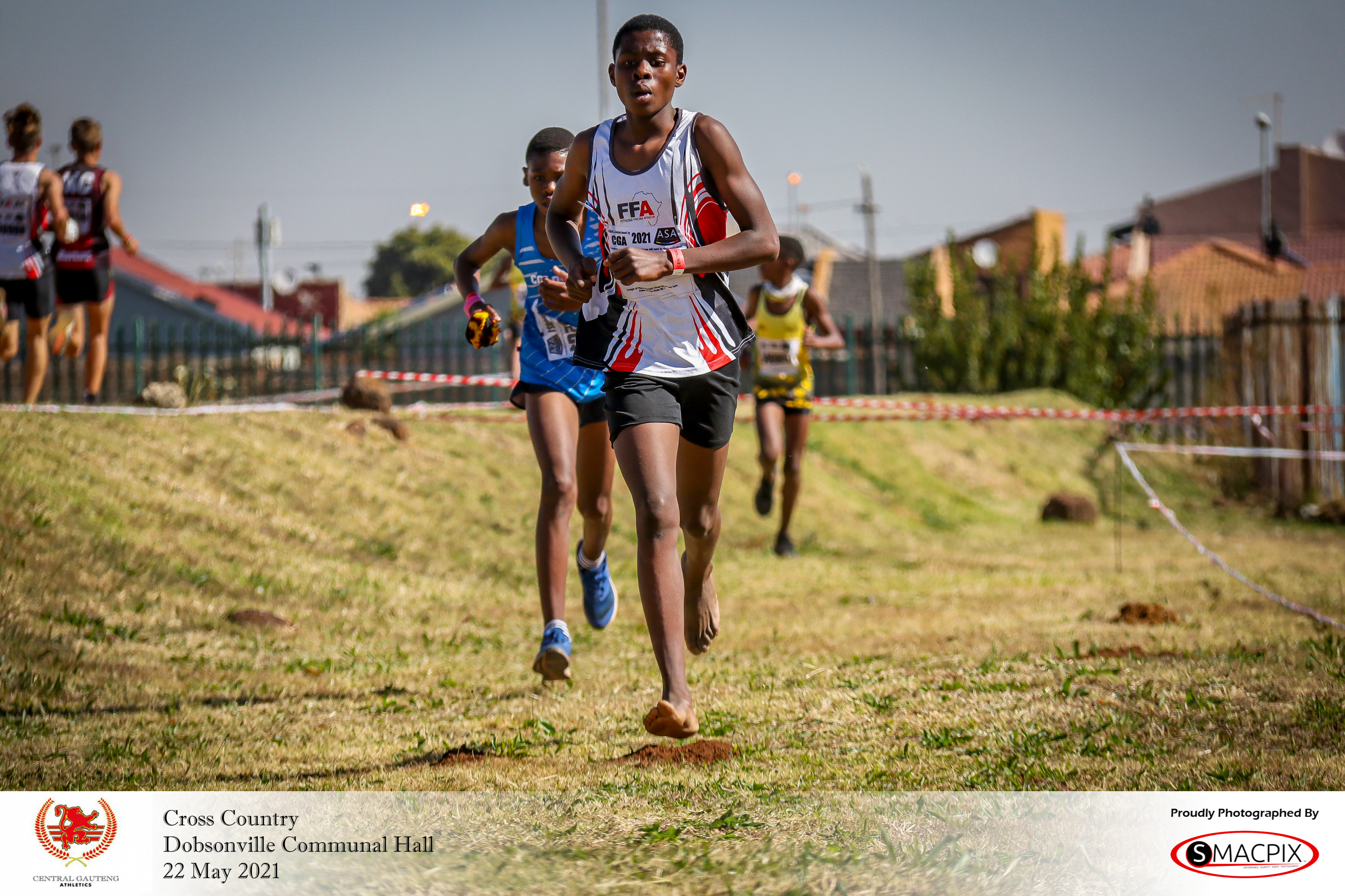 CGA athletes competing in cross country